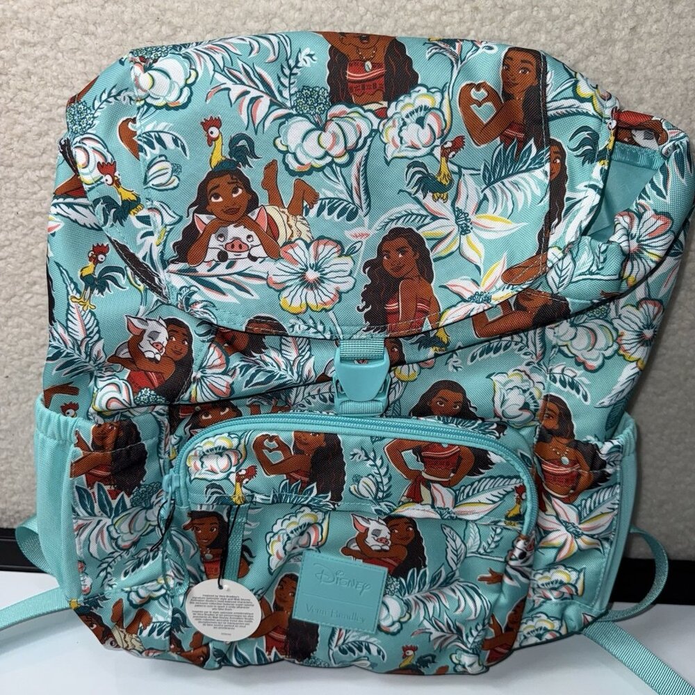Vera Bradley Disney Moana Tropical Campus Daytripper Backpack Limited NWT